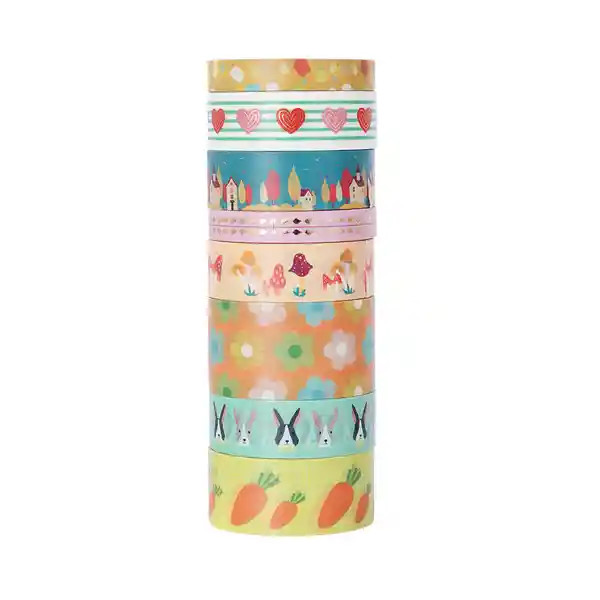 Set de Cinta Con Estampado Rollo Serie Miniso