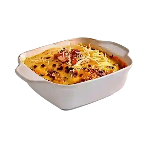 Lasaña bianca carbonara