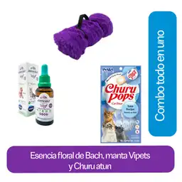 Combo Gabrica Esencias Florales + Manta Termica + Churu Pop Gato