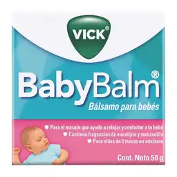 Vick BabyBalm Bálsamo relajante para bebés a partir de los 3 meses 50 g