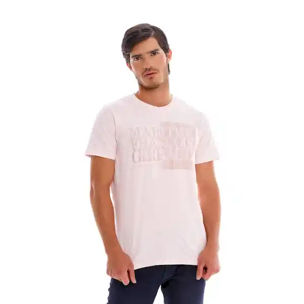 Marithé Francois Girbaud Camiseta Manga Corta Rosa Claro T. M