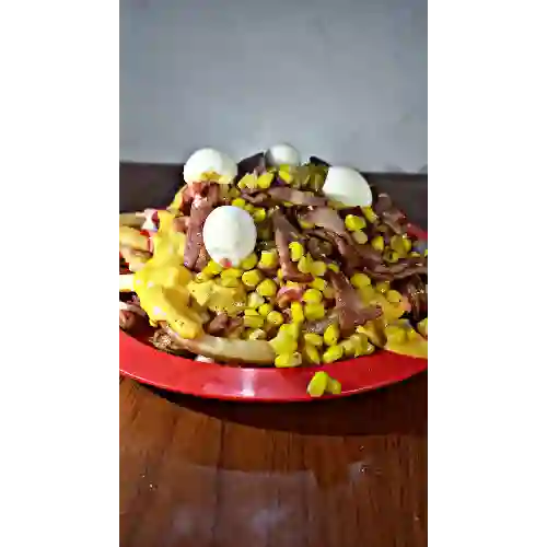Salchipapa Ranchera Doble
