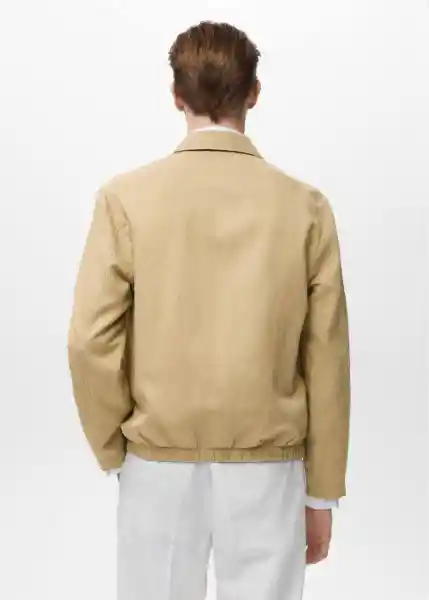 Chaqueta Panarea Beige Talla XL Hombre Mango
