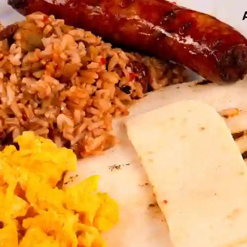 Calentado con Chorizo