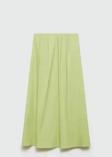 Falda Creta Verde Pastel Talla XS Mujer Mango