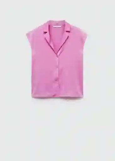 Camisa Sassa Rosa Talla M Mujer Mango