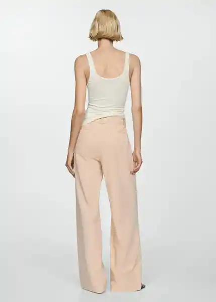 Pantalón Lea Arena Talla S Mujer Mango