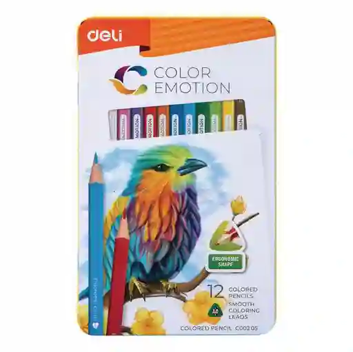 Lapices De Colores Emotion X12 Deli Ec00205