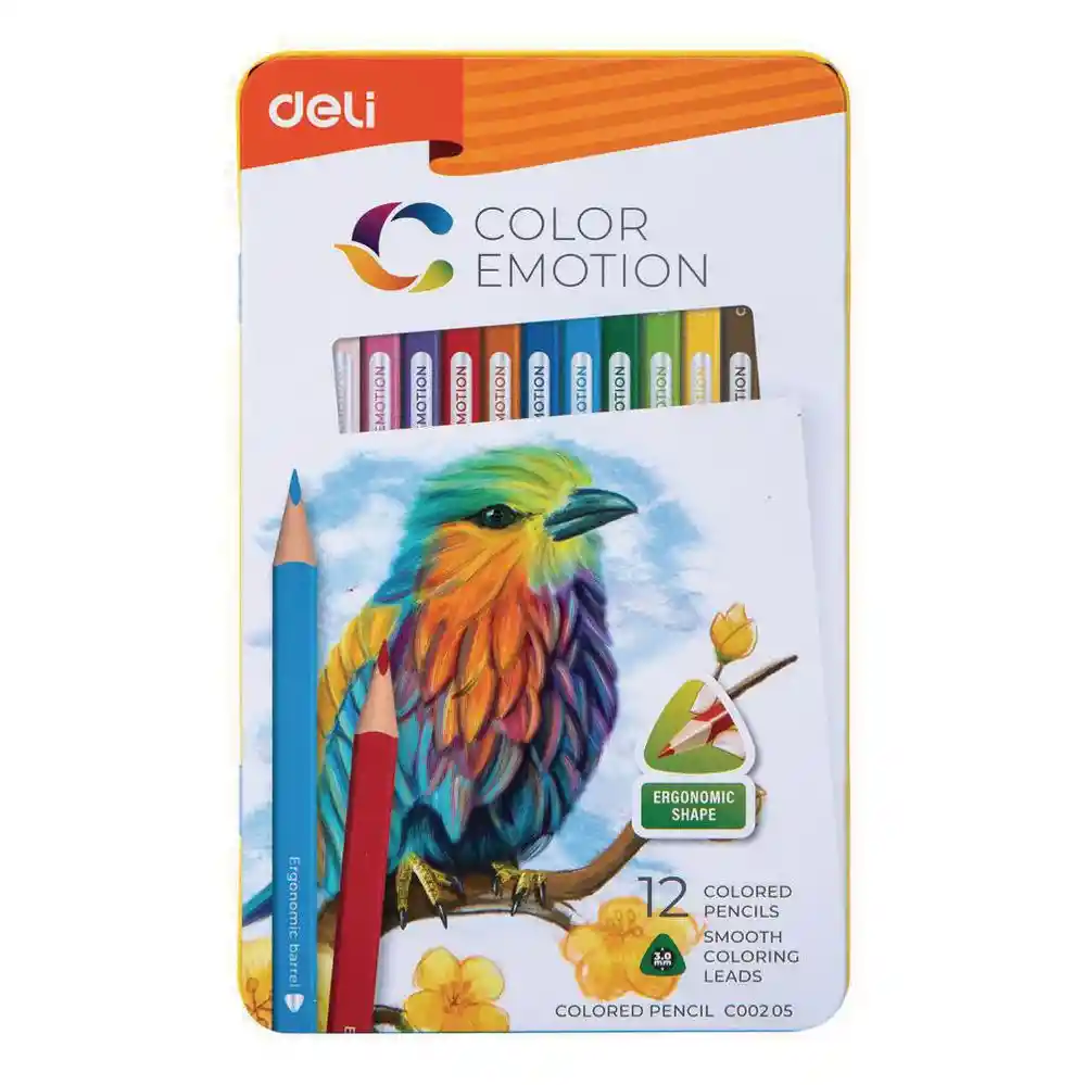 Lapices De Colores Emotion X12 Deli Ec00205