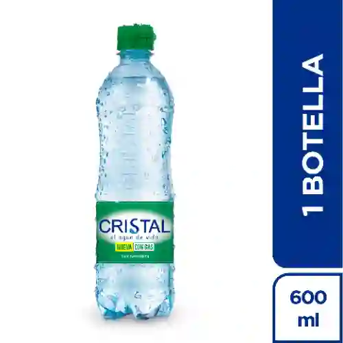 Agua Cristal con Gas Pet X 600