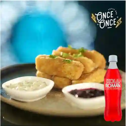 Combo 6 dedos de queso + kola roman 300