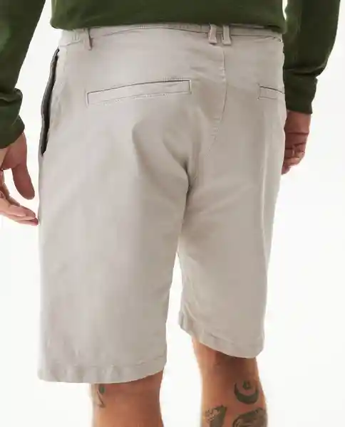 Short Elastic Waistband Gris Delfín Claro Talla 28 Chevignon