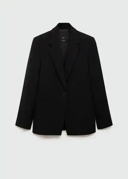 Blazer Iguana Negro Talla S Mujer Mango