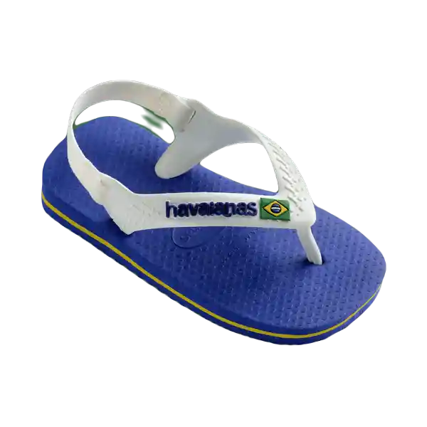 Sandalias Baby Brasil Logo Azul Naval Talla 18 4140577 Havaianas