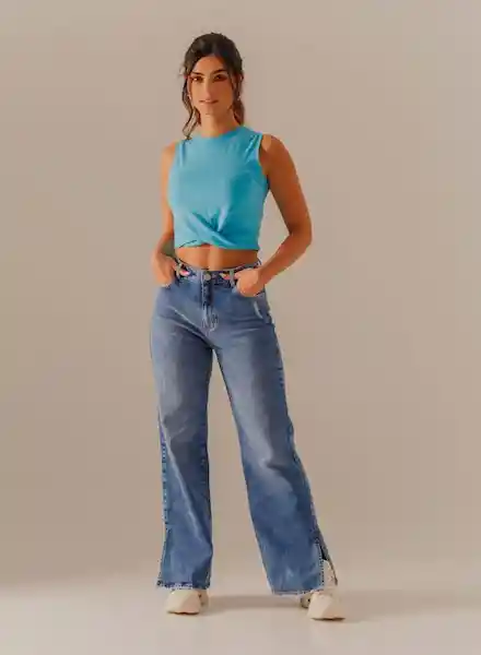 Natalia Paris Jean Mujer Azul Talla 14