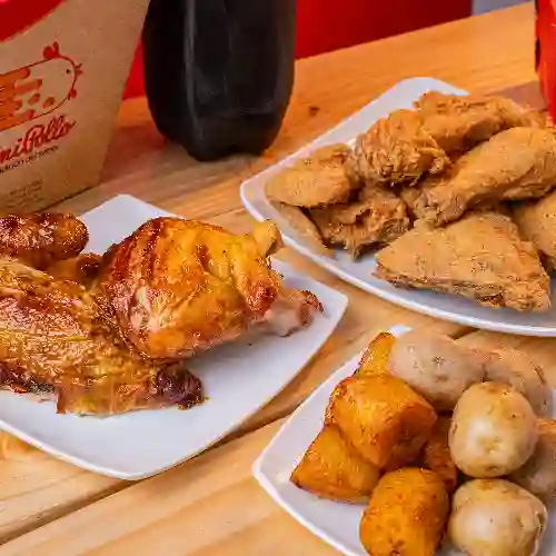 1/2 Pollo Mixto (4 Presas)