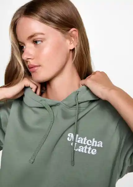 Sudadera Matcha Verde Talla 20 Teen Niñas Mango