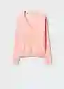 Saco Jersey Luccav Salmon Talla 25 Mujer Mango