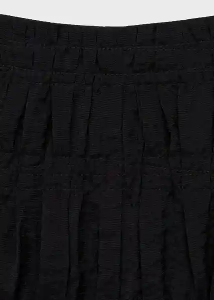 Falda Himalaya Negro Talla 38 Mujer Mango