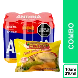 Combo Andina Refajo + Congelado Criss Empanada Con Pollo