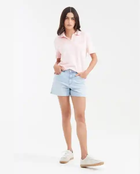 Camiseta Polo Jersey Rosa Nouveau Claro Talla M Chevignon