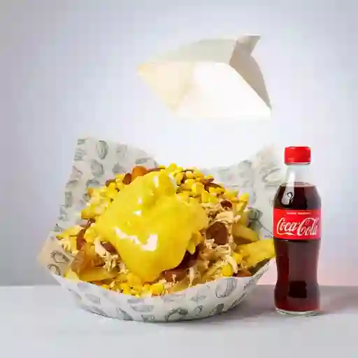 Combo Quesudas Cheddar +Cocacola Orig 400ml