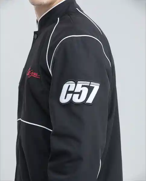 Chaqueta Panneling Racing Negro Sombrío Ultraoscuro M Chevignon