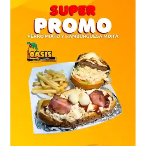 Super Promo Perro Mixto Hamburguesa Mix