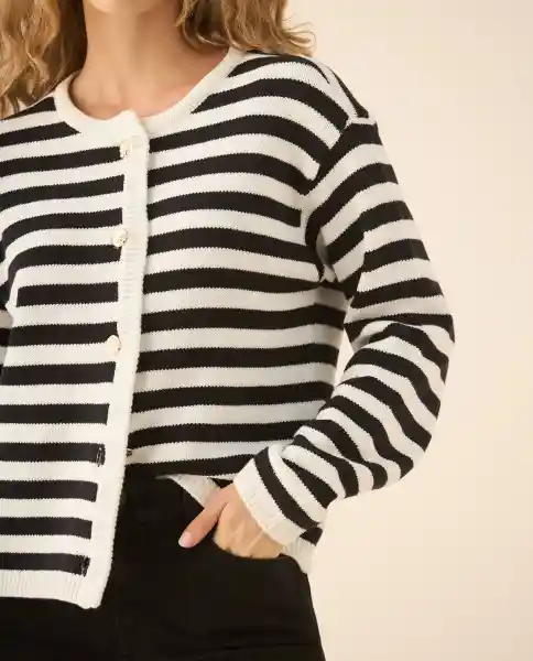Saco Tejido Crudo Puro Claro Talla M 462G208 Esprit