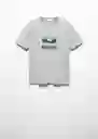 Camiseta Explore Gris Talla 20 Teen Niños Mango