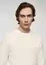 Buzo Jersey Ybarre Off White Talla XXL Hombre Mango
