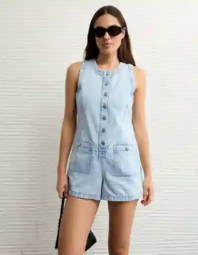 Vestido Mujer Azul Talla Medium 8722764 American Eagle