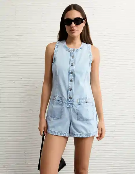 Vestido Mujer Azul Talla Medium 8722764 American Eagle