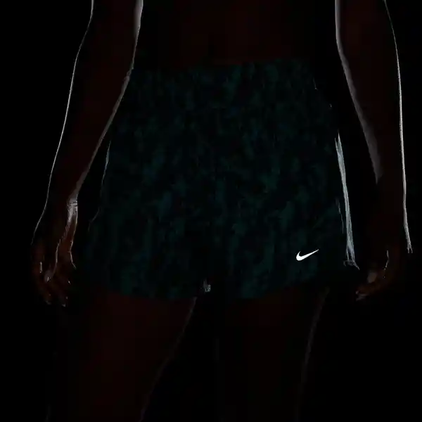 Nike Short One Df Hr 3in Br Aop Para Mujer Verde Talla M