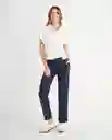 Pantalon Azul Medianoche Ultraoscuro Talla 4 Esprit