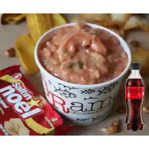 Combo Coctel de Camarón + Coca Cola Sin Azúcar 400 ml