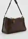 Bolso G Agnes Chocolate Talla 99 Mujer Mango