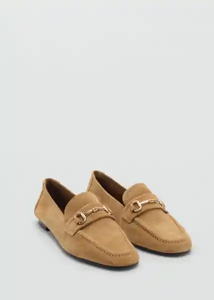 Zapatos Soft Tabaco Talla 37 Mujer Mango