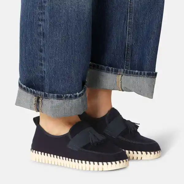 Ilse Jacobsen Tenis Confortables Para Mujer Tulip Ivory Azul 36