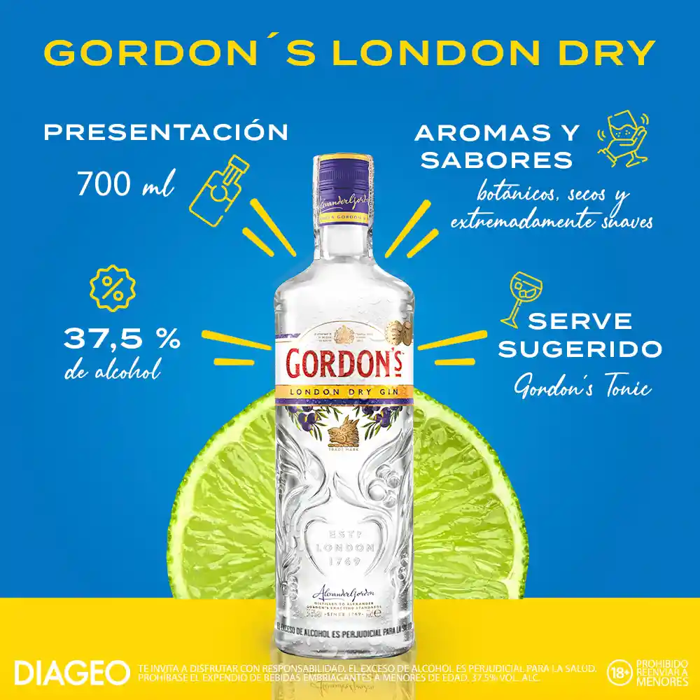 Gordon's Dry Gin 700ML