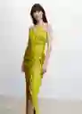 Vestido Purmina Lima Talla L Mujer Mango