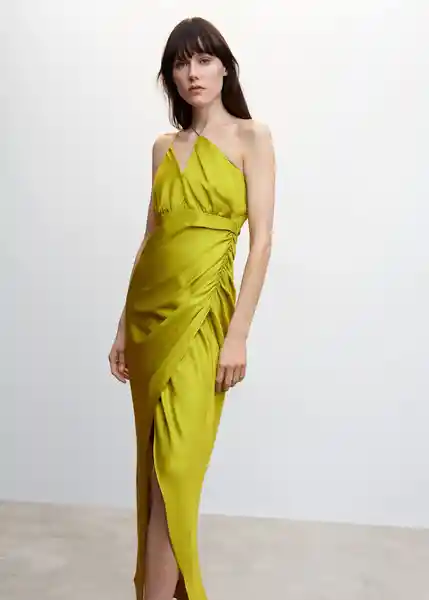 Vestido Purmina Lima Talla L Mujer Mango