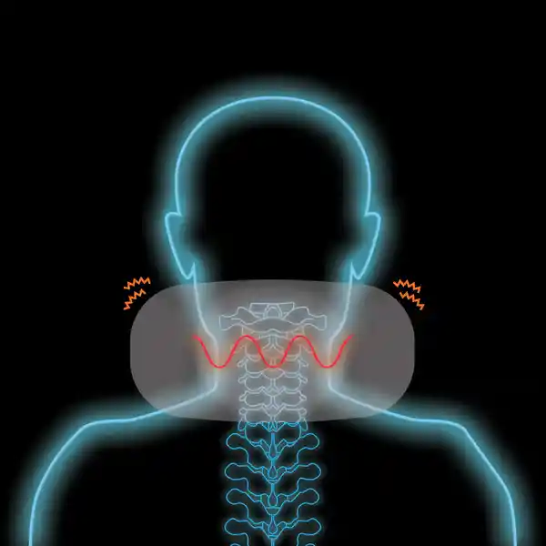 Travelmall Cuello de Viaje Masajeador Negro