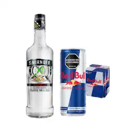 Combo Lulo Smirnoff + Energizante Red Bull