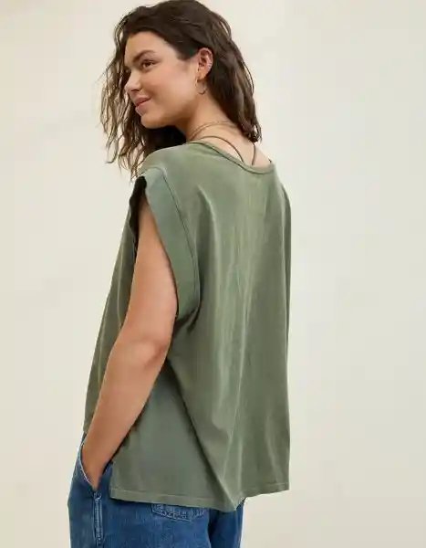 Camiseta Aerie Verde Talla Medium 3854331 American Eagle