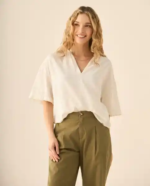 Camisa Blanco Celaje Claro Talla L 613G033 Esprit