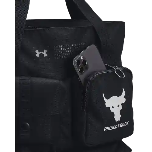 Under Armour Morral Gym Sack Project Rock de Hombre Negro T OSFM