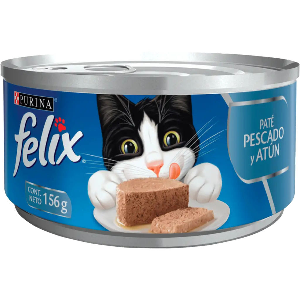 Felix Alimento Para Gato Pate Pescado y Atun Original 156 g