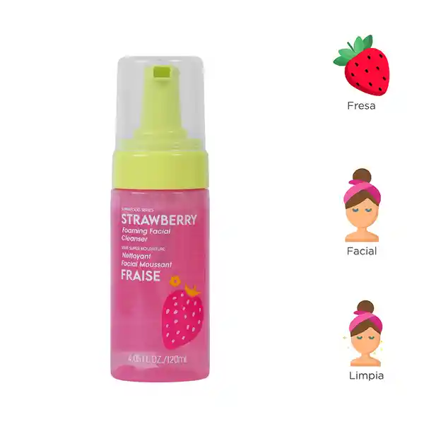 Limpiador Facial Espumoso de Yogur de Fresa Miniso