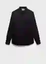 Camisa Emotion Negro Talla S Hombre Mango